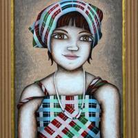 PORTRAIT, acryl/carton 40x50cm