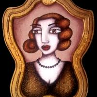 ROSE, acryl/carton 32x45cm