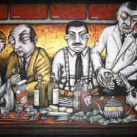 LES TONTONS, acryl/toile 130x81cm