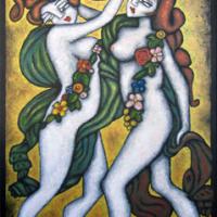 ALLEGORIE, acryl/toile 89x146cm