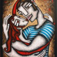 DES ZAMOUREUX 3, acryl/toile 50x61cm