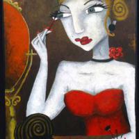 MAQUILLAGE, acryl/toile 80x120cm