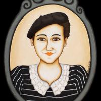 Sans titre, acryl/médium 17x24cm