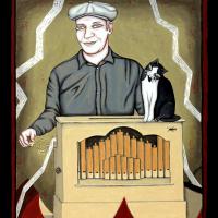 PIERRE-YVES, acryl/médium 30x39cm